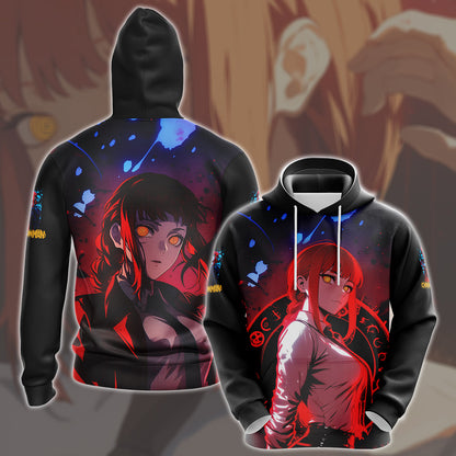 Chainsaw Man Makima Anime Manga All Over Printed T-shirt Tank Top Zip Hoodie Pullover Hoodie Hawaiian Shirt Beach Shorts Joggers Hoodie