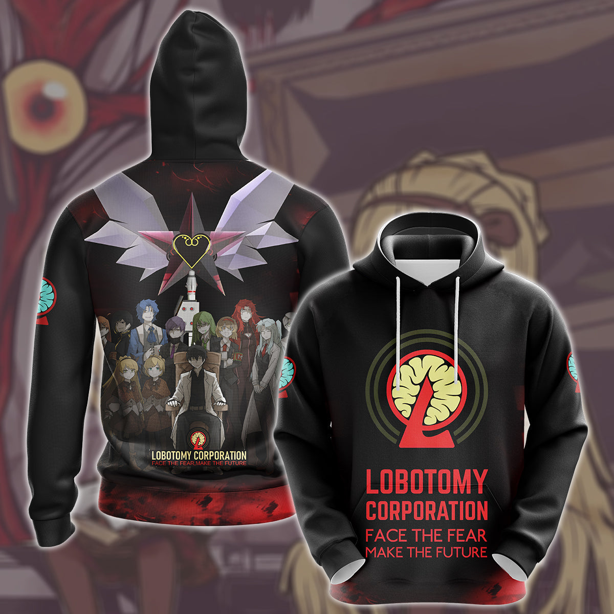 Lobotomy Corporation Video Game All Over Printed T-shirt Tank Top Zip Hoodie Pullover Hoodie Hawaiian Shirt Beach Shorts Joggers