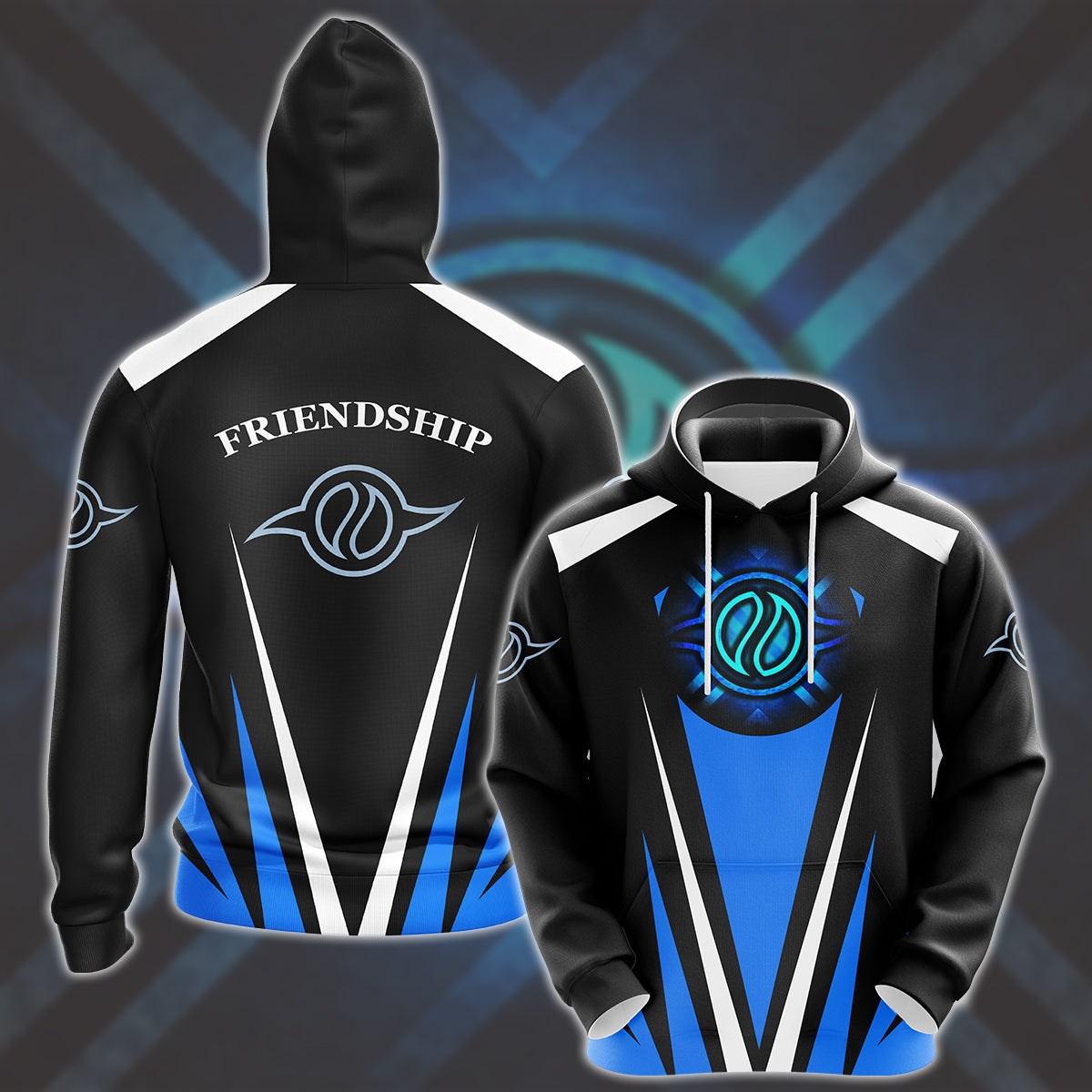 Digimon Crest Of Friendship Video Game All Over Printed T-shirt Tank Top Zip Hoodie Pullover Hoodie Hawaiian Shirt Beach Shorts Joggers Hoodie S