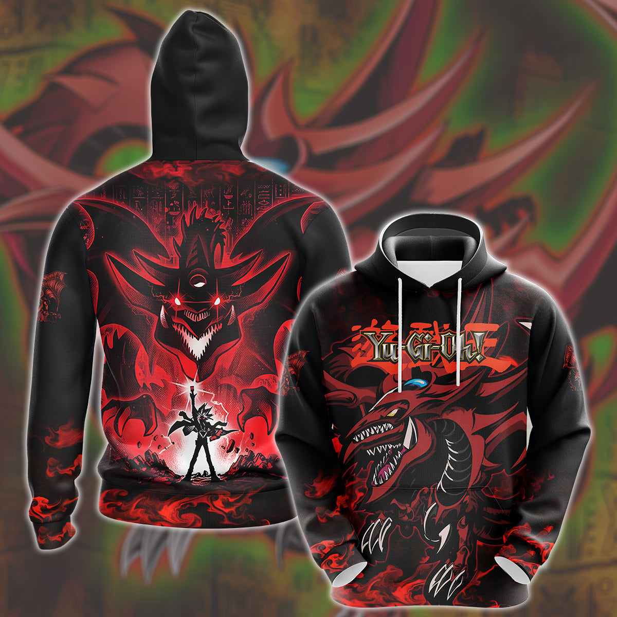 Yu-gi-oh! Slifer the Sky Dragon Video Game All Over Printed T-shirt Tank Top Zip Hoodie Pullover Hoodie Hawaiian Shirt Beach Shorts Joggers Hoodie