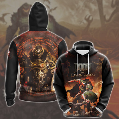 Doom: The Dark Ages Video Game All Over Printed T-shirt Tank Top Zip Hoodie Pullover Hoodie Hawaiian Shirt Beach Shorts Joggers Hoodie S