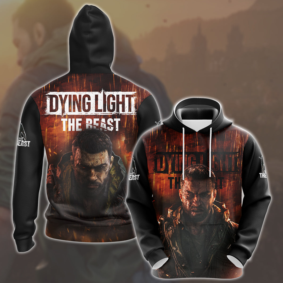 Dying Light: The Beast Video Game All Over Printed T-shirt Tank Top Zip Hoodie Pullover Hoodie Hawaiian Shirt Beach Shorts Joggers Hoodie S