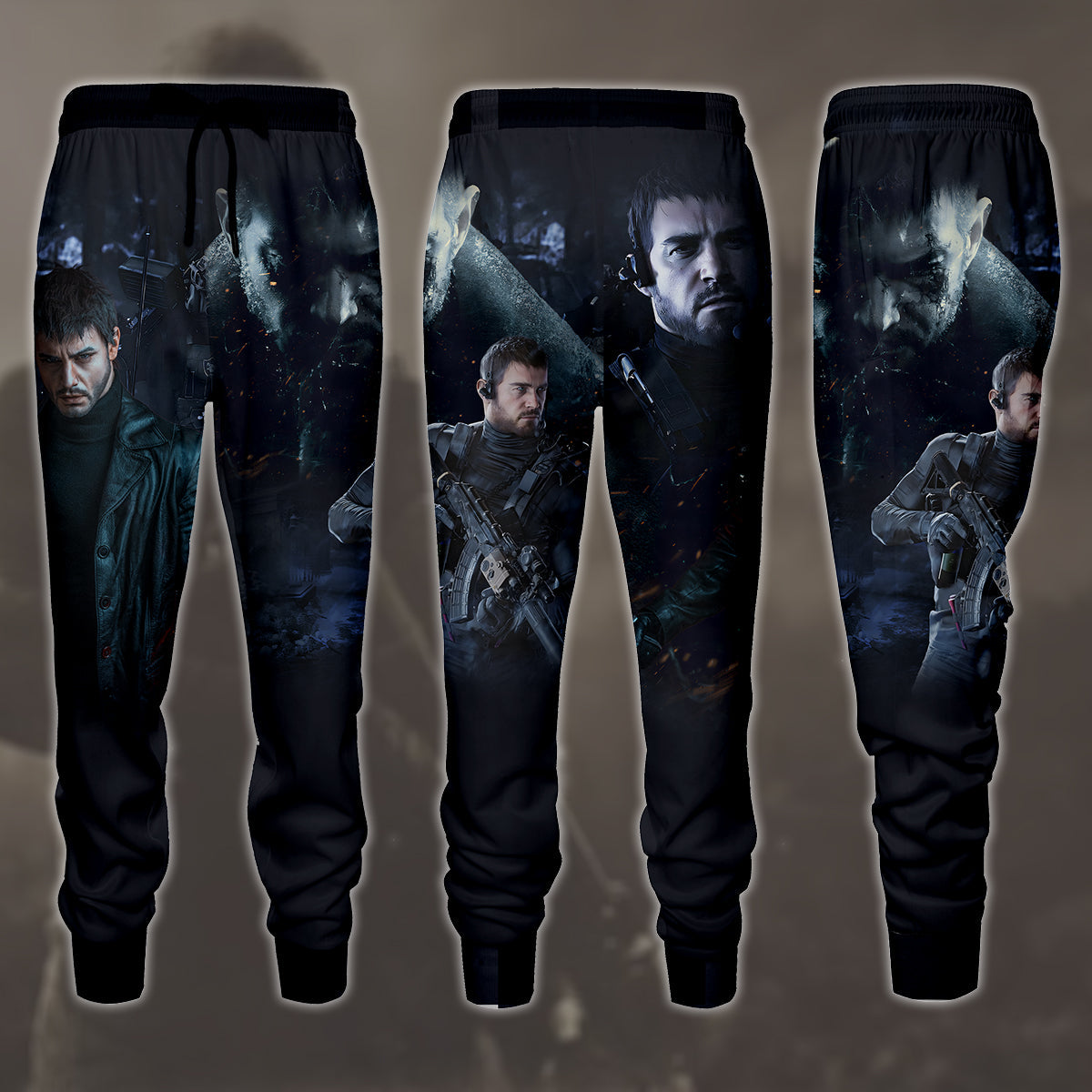 Resident Evil Chris Redfield Video Game All Over Printed T-shirt Tank Top Zip Hoodie Pullover Hoodie Hawaiian Shirt Beach Shorts Joggers Joggers