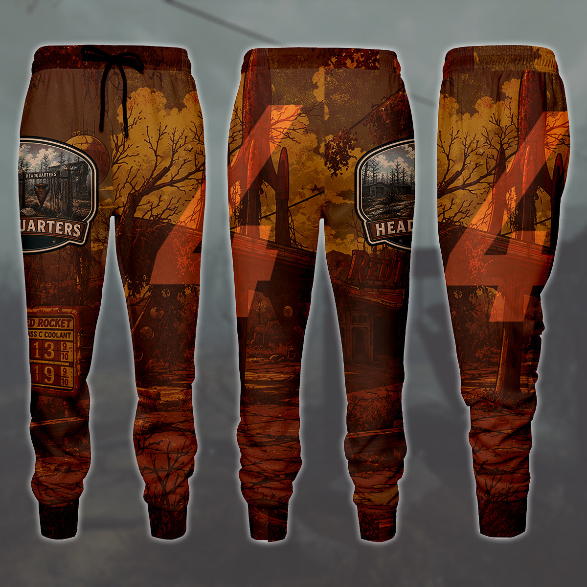 Fallout 4 Vintage National Park Style Video Game All Over Printed T-shirt Tank Top Zip Hoodie Pullover Hoodie Hawaiian Shirt Beach Shorts Joggers Joggers
