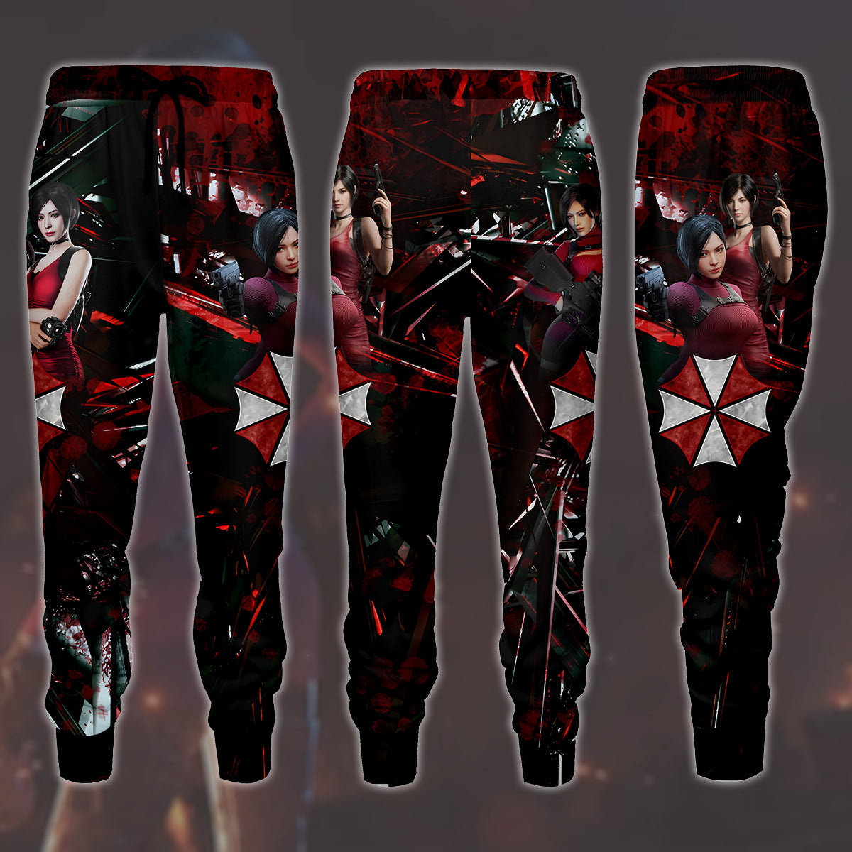 Resident Evil Ada Wong Video Game All Over Printed T-shirt Tank Top Zip Hoodie Pullover Hoodie Hawaiian Shirt Beach Shorts Joggers Joggers