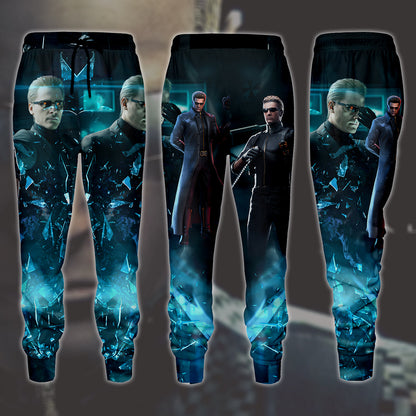Resident Evil Albert Wesker Video Game All Over Printed T-shirt Tank Top Zip Hoodie Pullover Hoodie Hawaiian Shirt Beach Shorts Joggers Joggers