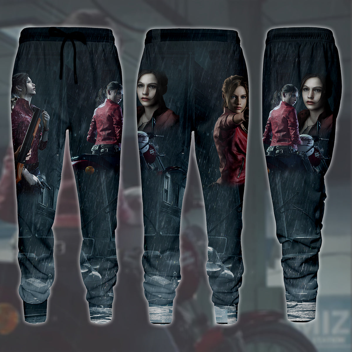 Resident Evil Claire Redfield Video Game All Over Printed T-shirt Tank Top Zip Hoodie Pullover Hoodie Hawaiian Shirt Beach Shorts Joggers Joggers