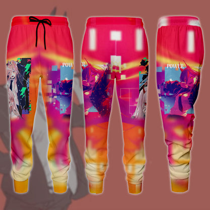 Chainsaw Man Power Anime Manga All Over Printed T-shirt Tank Top Zip Hoodie Pullover Hoodie Hawaiian Shirt Beach Shorts Joggers Joggers