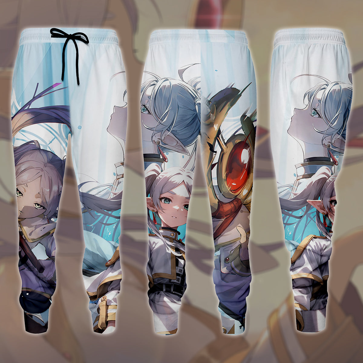 Frieren Anime Manga All Over Printed T-shirt Tank Top Zip Hoodie Pullover Hoodie Hawaiian Shirt Beach Shorts Joggers Joggers