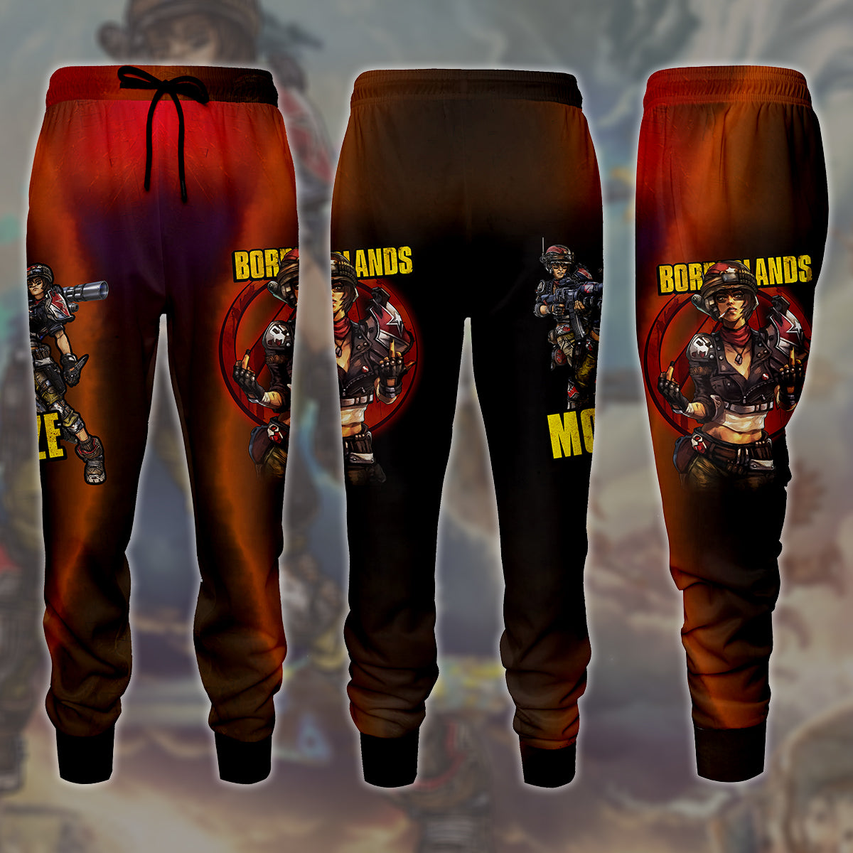 Borderlands Moze Video Game All Over Printed T-shirt Tank Top Zip Hoodie Pullover Hoodie Hawaiian Shirt Beach Shorts Joggers Joggers S