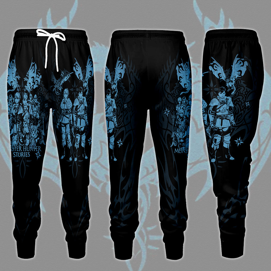Monster Hunter Stories 3: Twisted Reflection Video Game All Over Printed T-shirt Tank Top Zip Hoodie Pullover Hoodie Hawaiian Shirt Beach Shorts Joggers Joggers