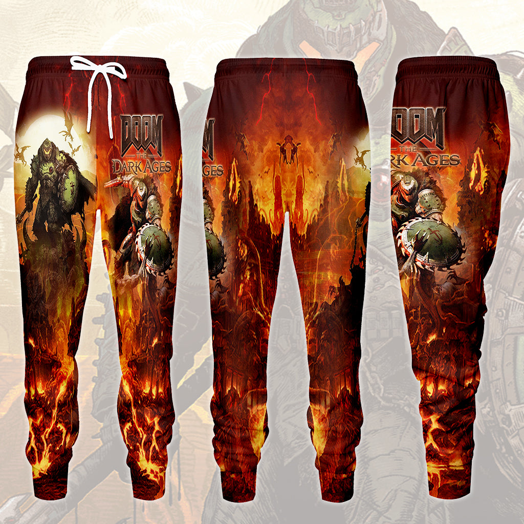 Doom: The Dark Ages Video Game All Over Printed T-shirt Tank Top Zip Hoodie Pullover Hoodie Hawaiian Shirt Beach Shorts Joggers Joggers S