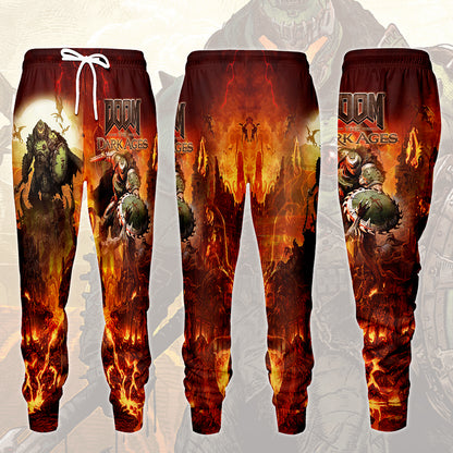 Doom: The Dark Ages Video Game All Over Printed T-shirt Tank Top Zip Hoodie Pullover Hoodie Hawaiian Shirt Beach Shorts Joggers Joggers S