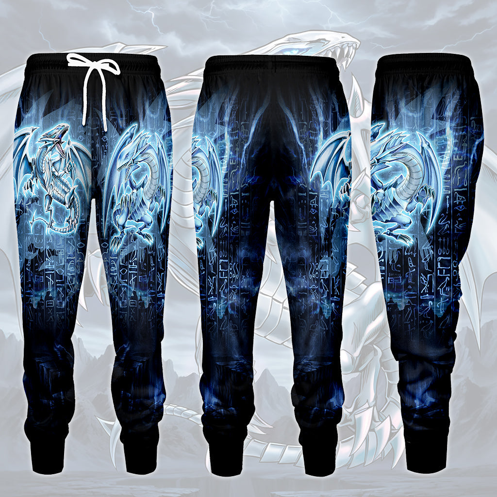 Yu-gi-oh! Blue-Eyes White Dragon Video Game All Over Printed T-shirt Tank Top Zip Hoodie Pullover Hoodie Hawaiian Shirt Beach Shorts Joggers