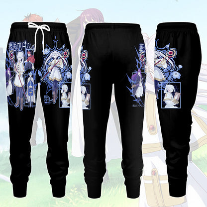 Frieren Anime Manga All Over Printed T-shirt Tank Top Zip Hoodie Pullover Hoodie Hawaiian Shirt Beach Shorts Joggers Joggers