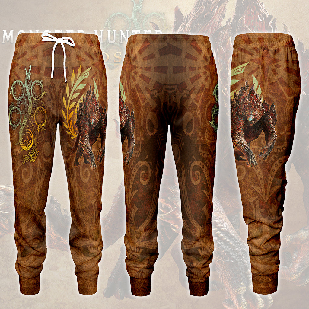 Monster Hunter Wilds Video Game All Over Printed T-shirt Tank Top Zip Hoodie Pullover Hoodie Hawaiian Shirt Beach Shorts Joggers Joggers S