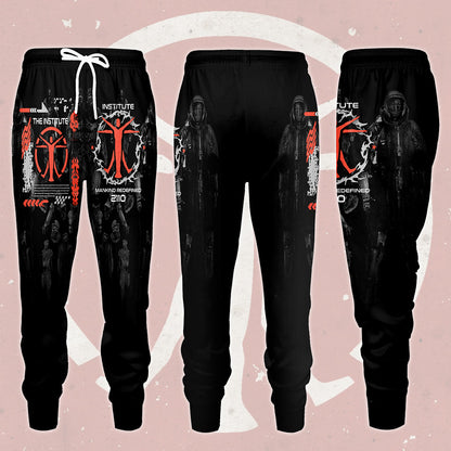 Fallout The Institute Video Game All Over Printed T-shirt Tank Top Zip Hoodie Pullover Hoodie Hawaiian Shirt Beach Shorts Joggers Joggers