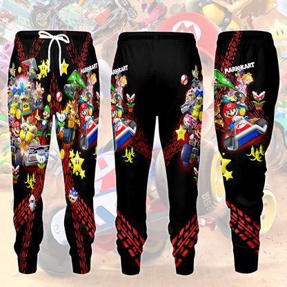Mario Kart Video Game All Over Printed T-shirt Tank Top Zip Hoodie Pullover Hoodie Hawaiian Shirt Beach Shorts Joggers Joggers
