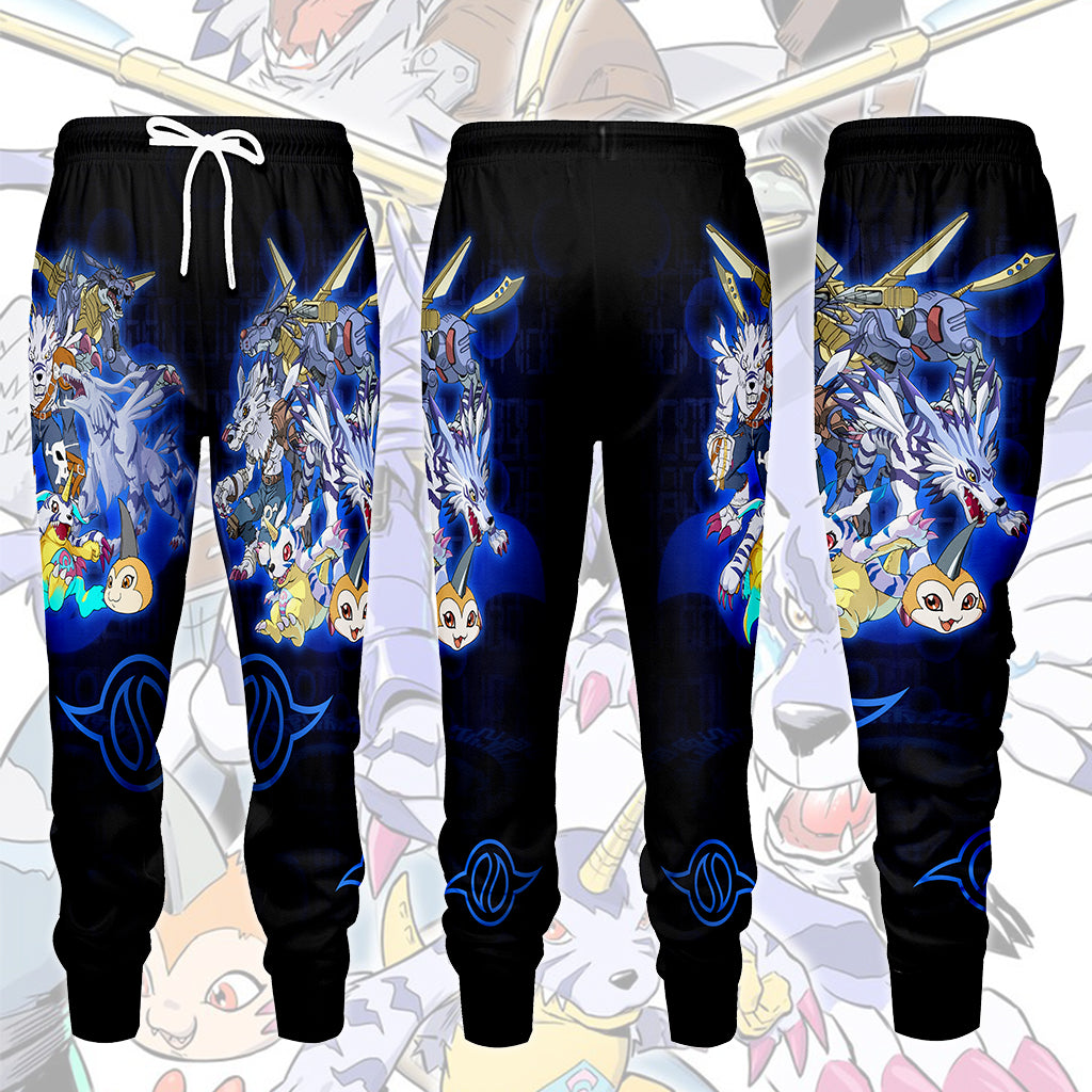 Digimon Gabumon Evolution Video Game All Over Printed T-shirt Tank Top Zip Hoodie Pullover Hoodie Hawaiian Shirt Beach Shorts Joggers Joggers S