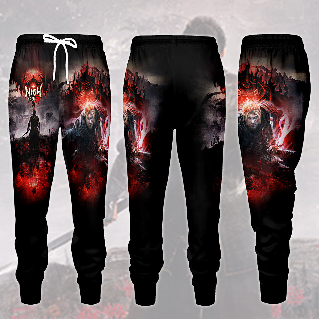 Nioh 3 Video Game All Over Printed T-shirt Tank Top Zip Hoodie Pullover Hoodie Hawaiian Shirt Beach Shorts Joggers Joggers