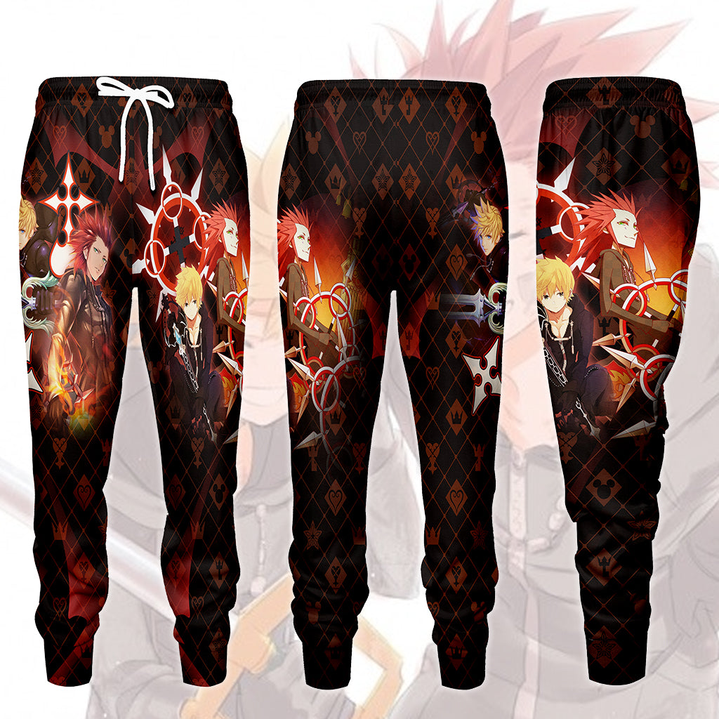 Kingdom Hearts Axel and Roxas Video Game All Over Printed T-shirt Tank Top Zip Hoodie Pullover Hoodie Hawaiian Shirt Beach Shorts Joggers Joggers S