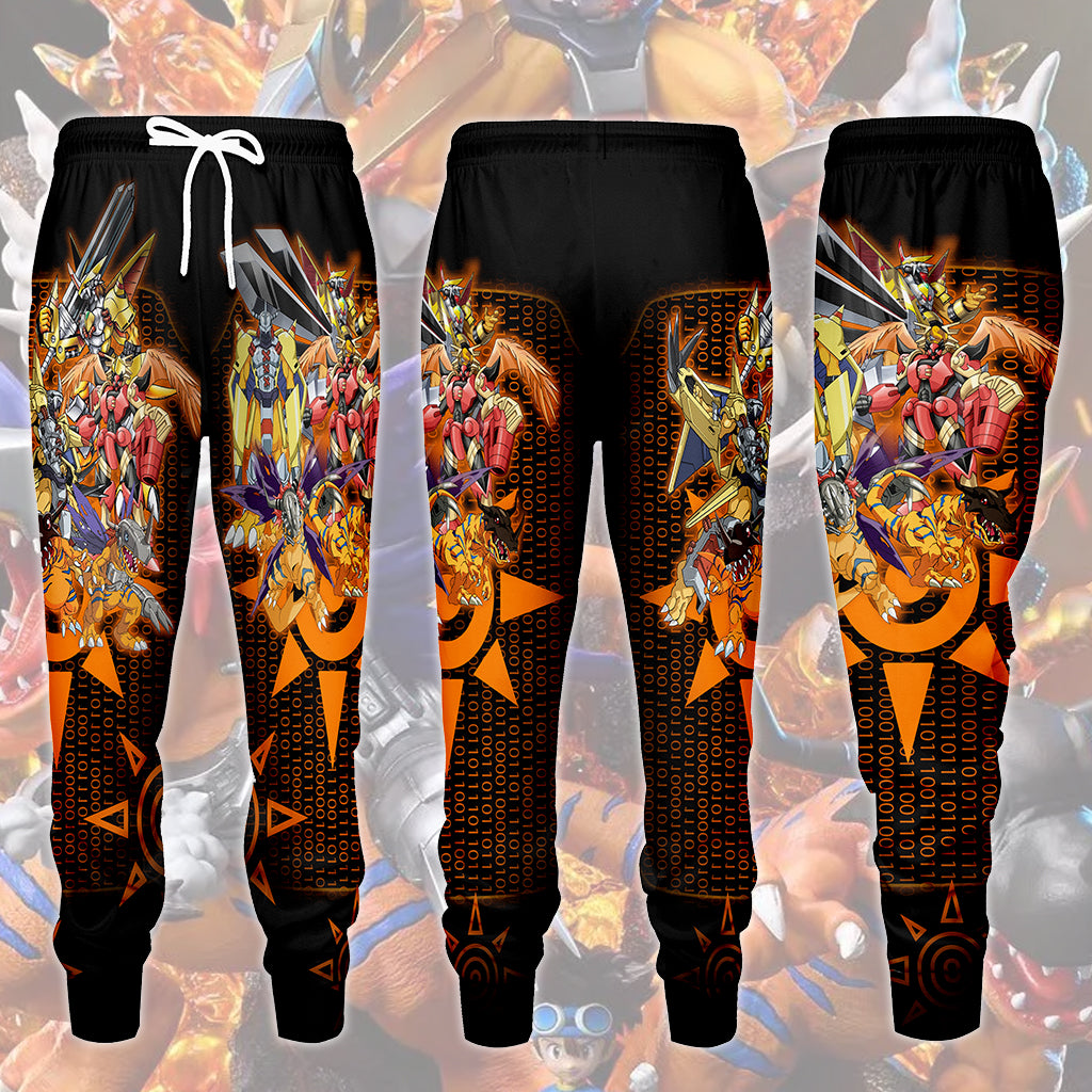 Digimon Greymon Evolution Video Game All Over Printed T-shirt Tank Top Zip Hoodie Pullover Hoodie Hawaiian Shirt Beach Shorts Joggers Joggers S