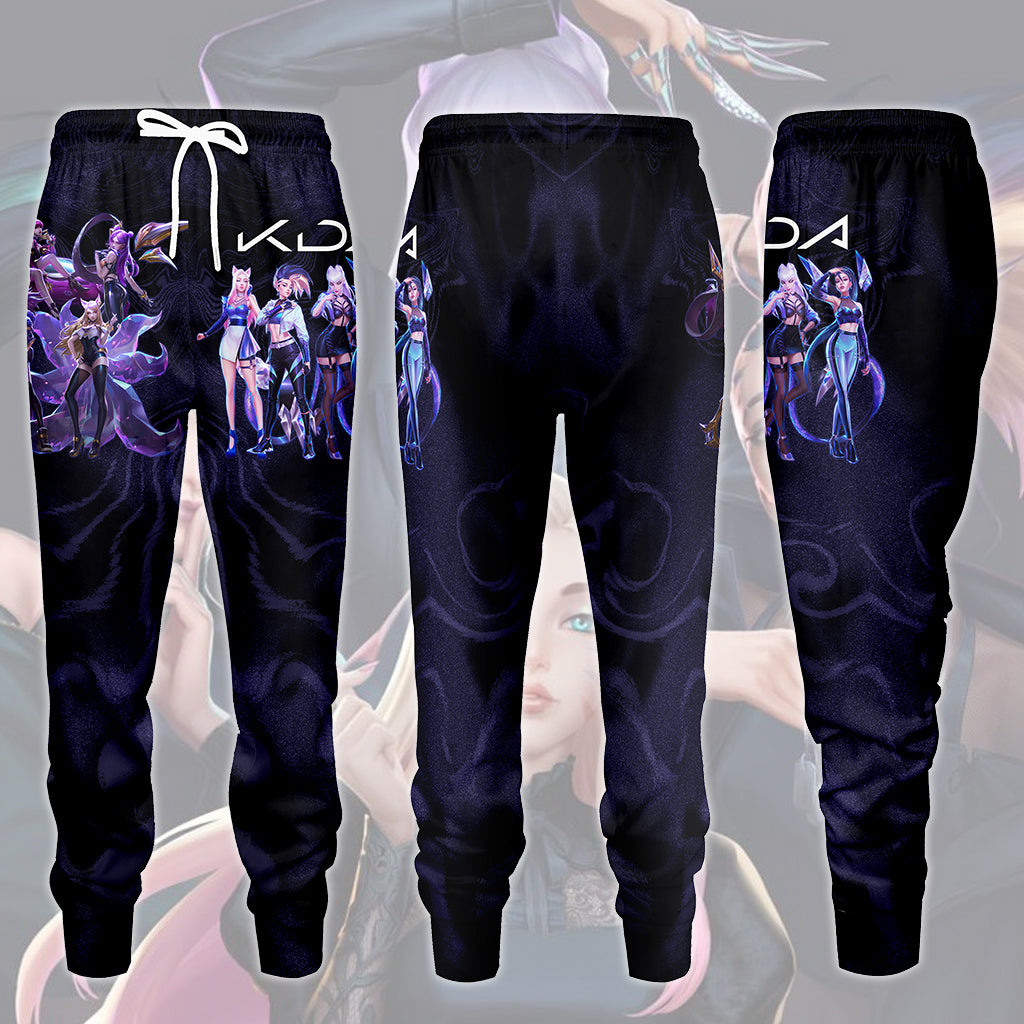 League of Legends K/DA Band Video Game All Over Printed T-shirt Tank Top Zip Hoodie Pullover Hoodie Hawaiian Shirt Beach Shorts Joggers Joggers