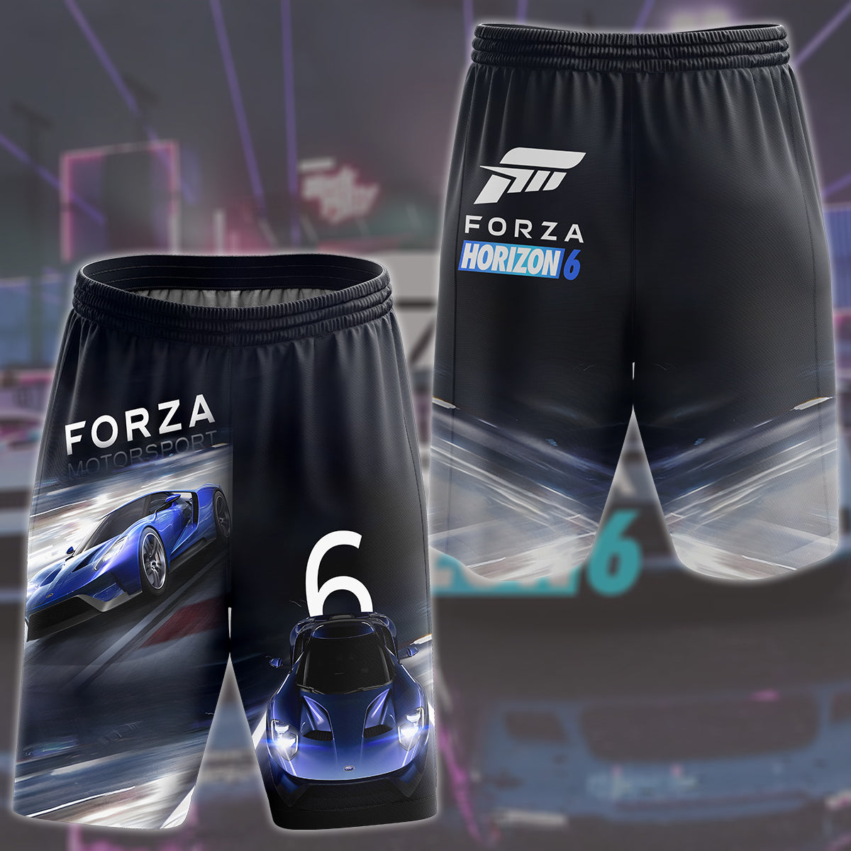 Forza Horizon 6 Video Game All Over Printed T-shirt Tank Top Zip Hoodie Pullover Hoodie Hawaiian Shirt Beach Shorts Joggers Beach Shorts