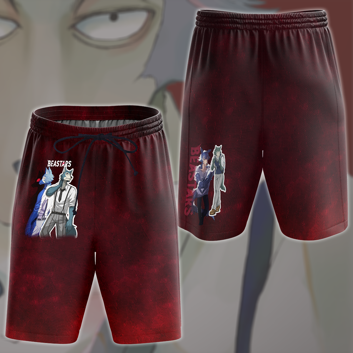 BEASTARS Anime All Over Printed T-shirt Tank Top Zip Hoodie Pullover Hoodie Hawaiian Shirt Beach Shorts Joggers Beach Shorts S 