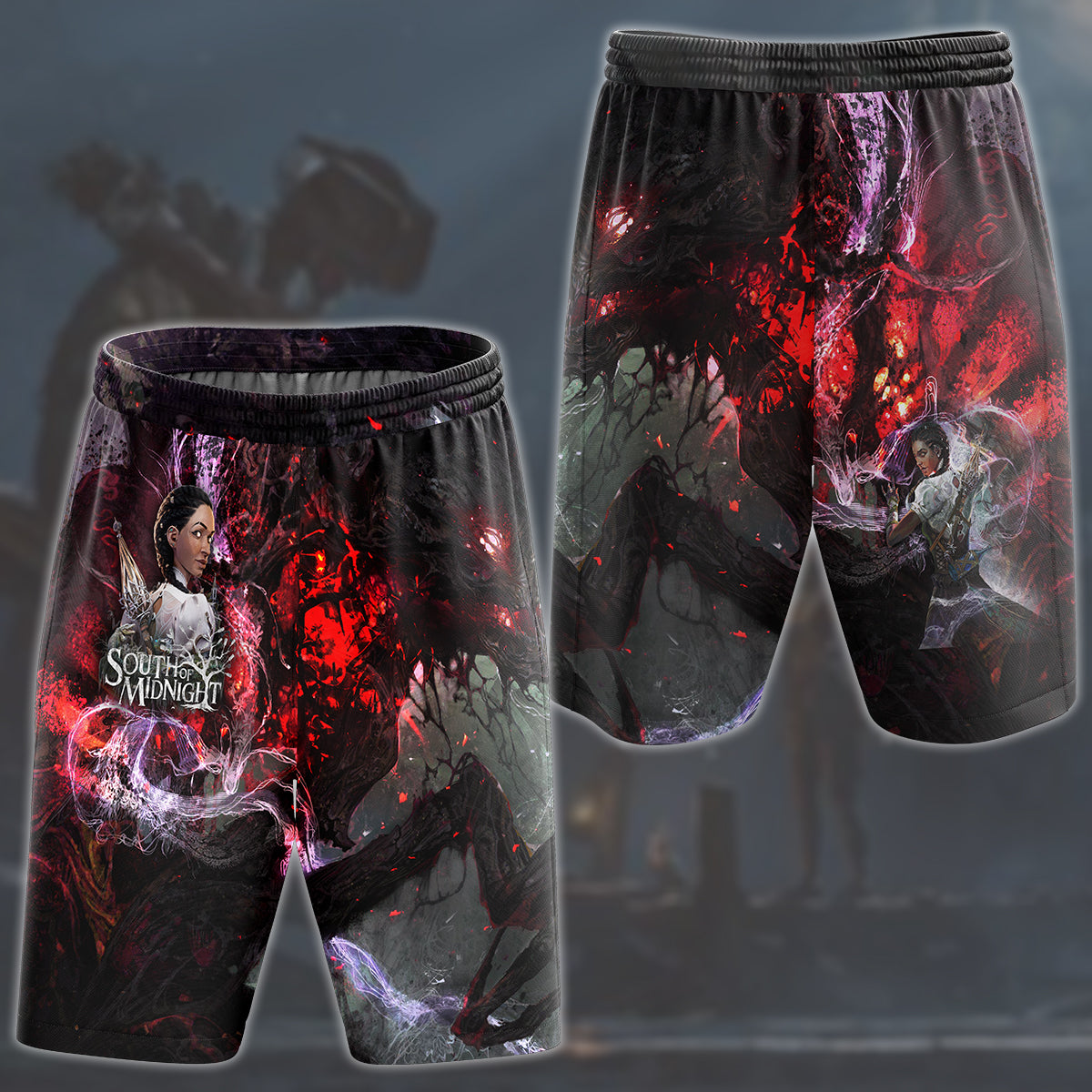 South of Midnight Video Game All Over Printed T-shirt Tank Top Zip Hoodie Pullover Hoodie Hawaiian Shirt Beach Shorts Joggers Beach Shorts S