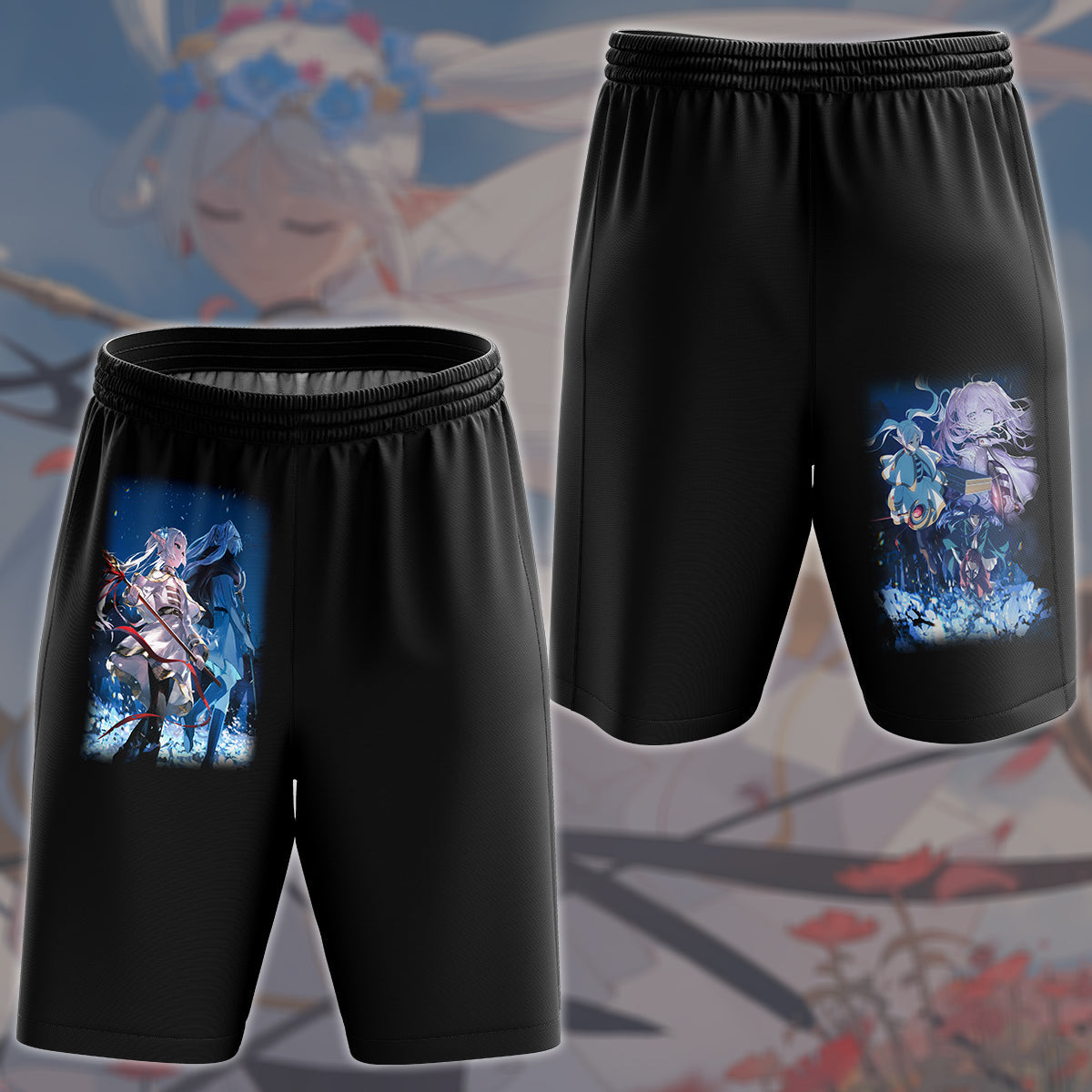 Frieren: Beyond Journey's End Anime Manga All Over Printed T-shirt Tank Top Zip Hoodie Pullover Hoodie Hawaiian Shirt Beach Shorts Joggers Beach Shorts
