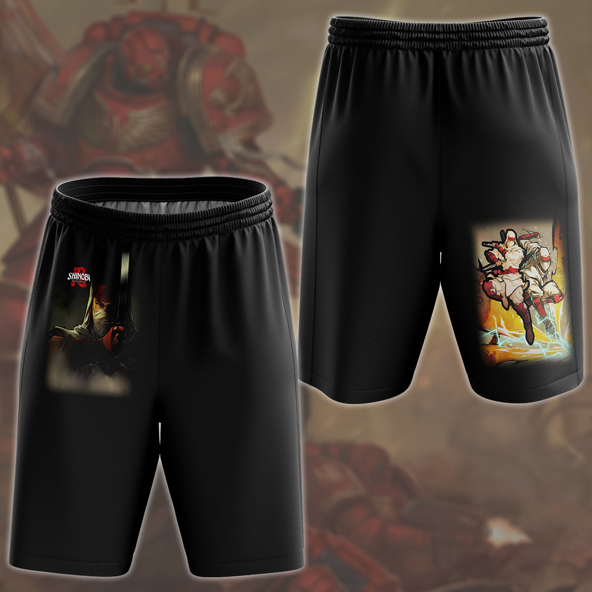 Shinobi: Art of Vengeance Video Game All Over Printed T-shirt Tank Top Zip Hoodie Pullover Hoodie Hawaiian Shirt Beach Shorts Joggers Beach Shorts S