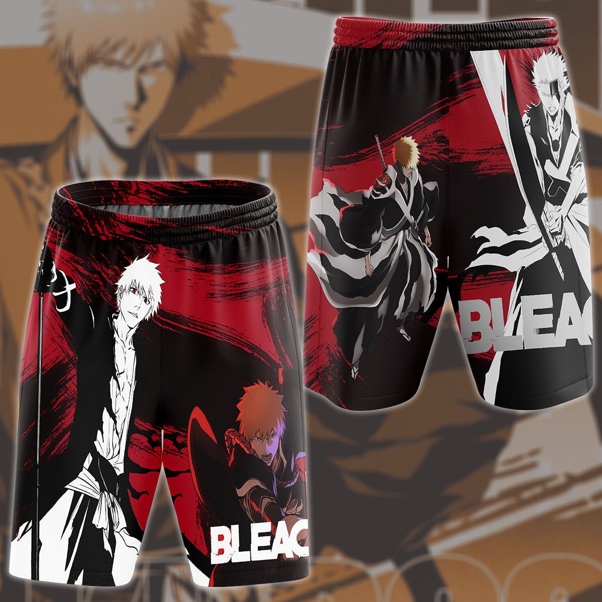 Bleach: Thousand-Year Blood War Manga Anime All Over Printed T-shirt Tank Top Zip Hoodie Pullover Hoodie Hawaiian Shirt Beach Shorts Joggers Beach Shorts