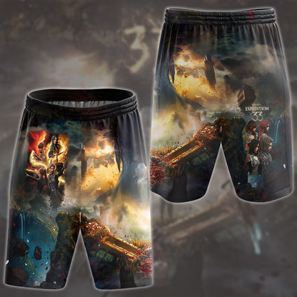 Clair Obscur: Expedition 33 Video Game All Over Printed T-shirt Tank Top Zip Hoodie Pullover Hoodie Hawaiian Shirt Beach Shorts Joggers Beach Shorts S