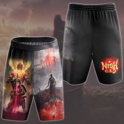 Nioh 3 Video Game All Over Printed T-shirt Tank Top Zip Hoodie Pullover Hoodie Hawaiian Shirt Beach Shorts Joggers Beach Shorts