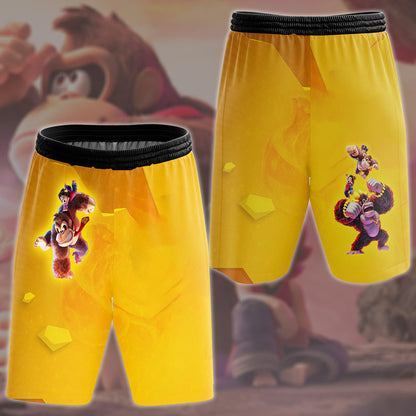 Donkey Kong Bananza Video Game All Over Printed T-shirt Tank Top Zip Hoodie Pullover Hoodie Hawaiian Shirt Beach Shorts Joggers Beach Shorts S