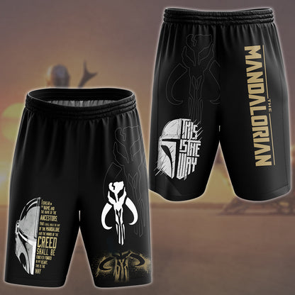 Star Wars The Mandalorian Creed Video Game All Over Printed T-shirt Tank Top Zip Hoodie Pullover Hoodie Hawaiian Shirt Beach Shorts Joggers Beach Shorts
