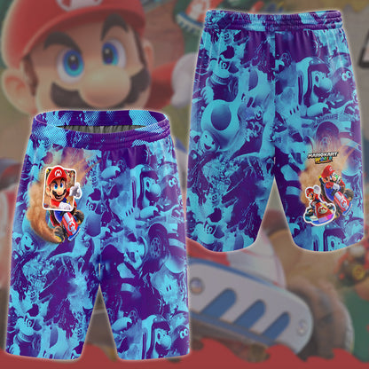 Mario Kart World Video Game All Over Printed T-shirt Tank Top Zip Hoodie Pullover Hoodie Hawaiian Shirt Beach Shorts Joggers Beach Shorts S