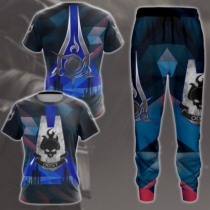 Halo ODST Video Game All Over Printed T-shirt Tank Top Zip Hoodie Pullover Hoodie Hawaiian Shirt Beach Shorts Joggers