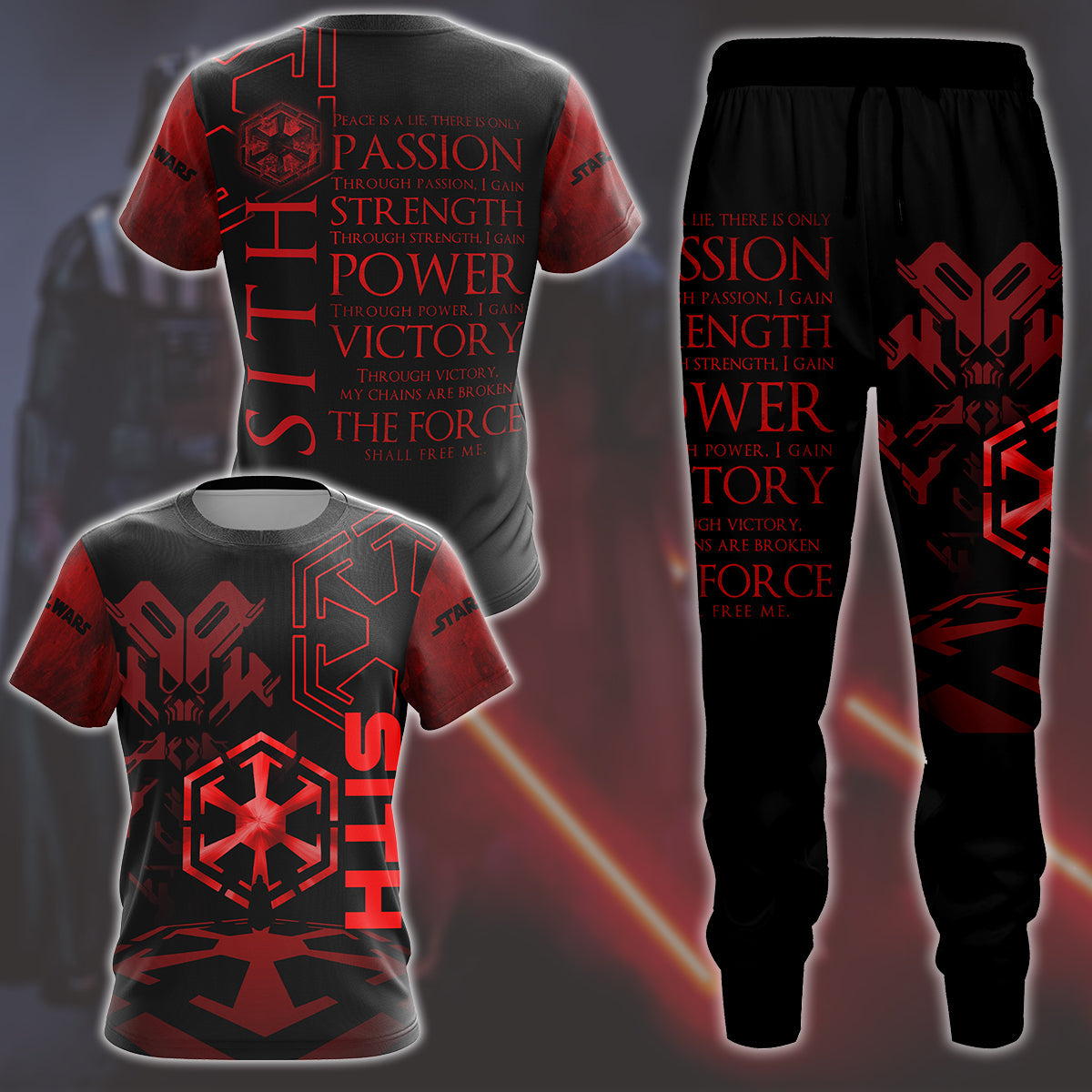 Star Wars Sith Code Unisex 3D T-shirt