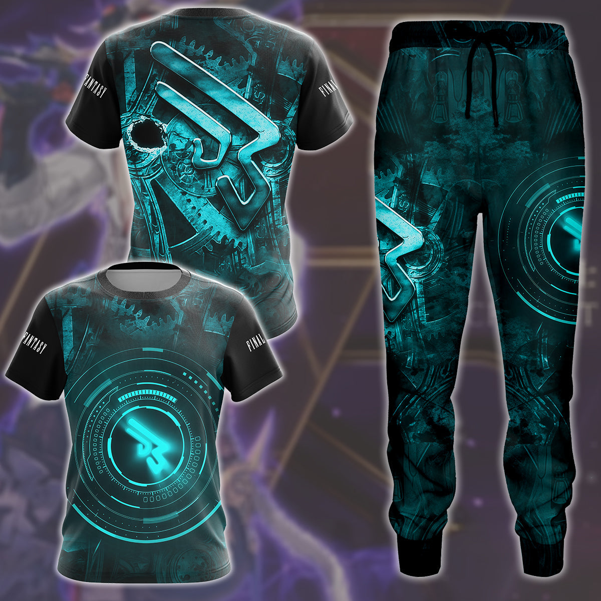 Final Fantasy Machinist Video Game All Over Printed T-shirt Tank Top Zip Hoodie Pullover Hoodie Hawaiian Shirt Beach Shorts Joggers