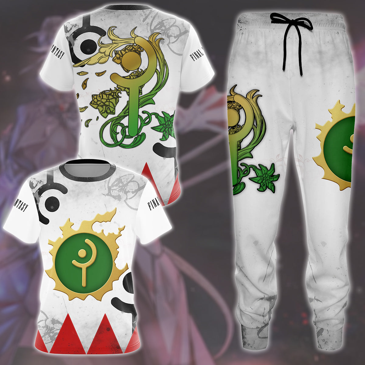 Final Fantasy White Mage Video Game All Over Printed T-shirt Tank Top Zip Hoodie Pullover Hoodie Hawaiian Shirt Beach Shorts Joggers
