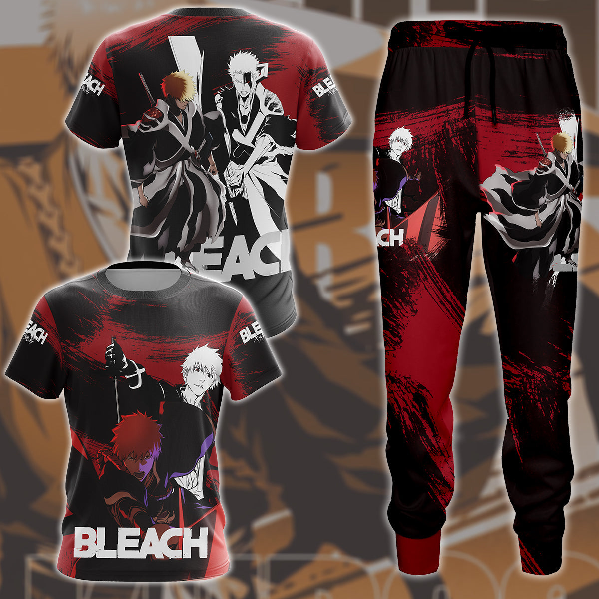 Bleach: Thousand-Year Blood War Manga Anime All Over Printed T-shirt Tank Top Zip Hoodie Pullover Hoodie Hawaiian Shirt Beach Shorts Joggers
