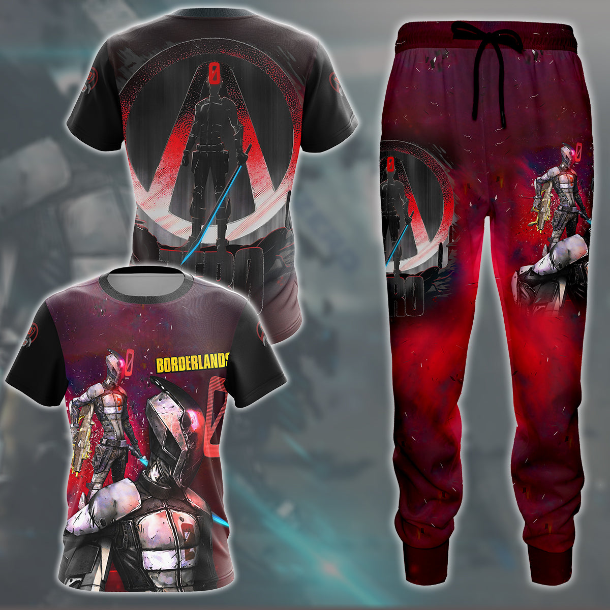 Borderlands Zero Video Game All Over Printed T-shirt Tank Top Zip Hoodie Pullover Hoodie Hawaiian Shirt Beach Shorts Joggers
