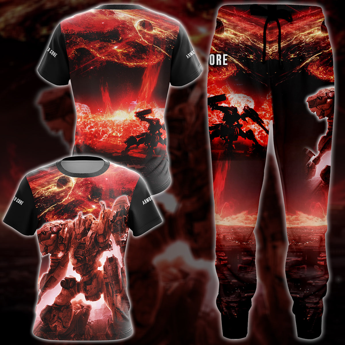 Armored Core Video Game All-Over T-shirt Hoodie Tank Top Hawaiian Shirt Beach Shorts Joggers