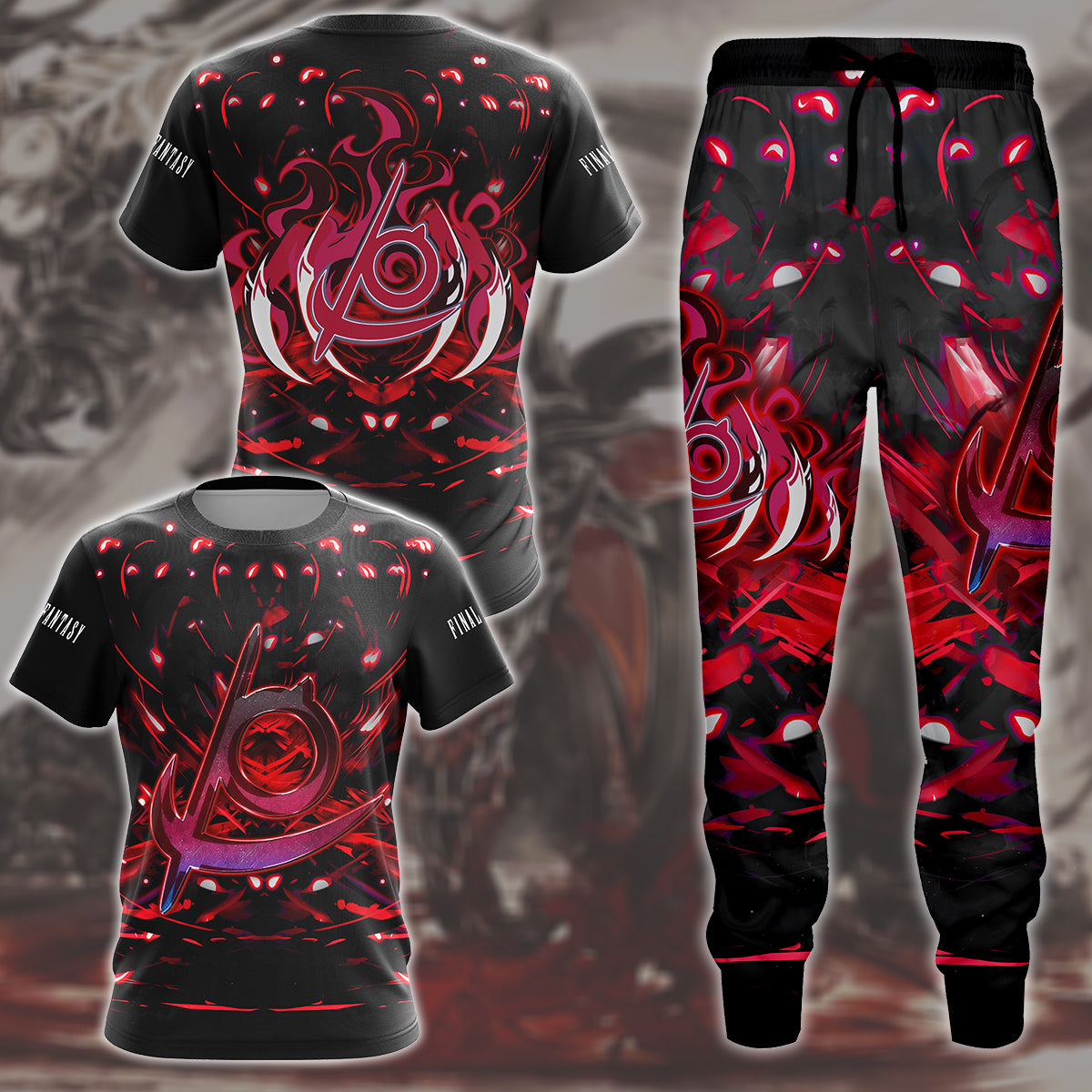 Final Fantasy Reaper Video Game All Over Printed T-shirt Tank Top Zip Hoodie Pullover Hoodie Hawaiian Shirt Beach Shorts Joggers