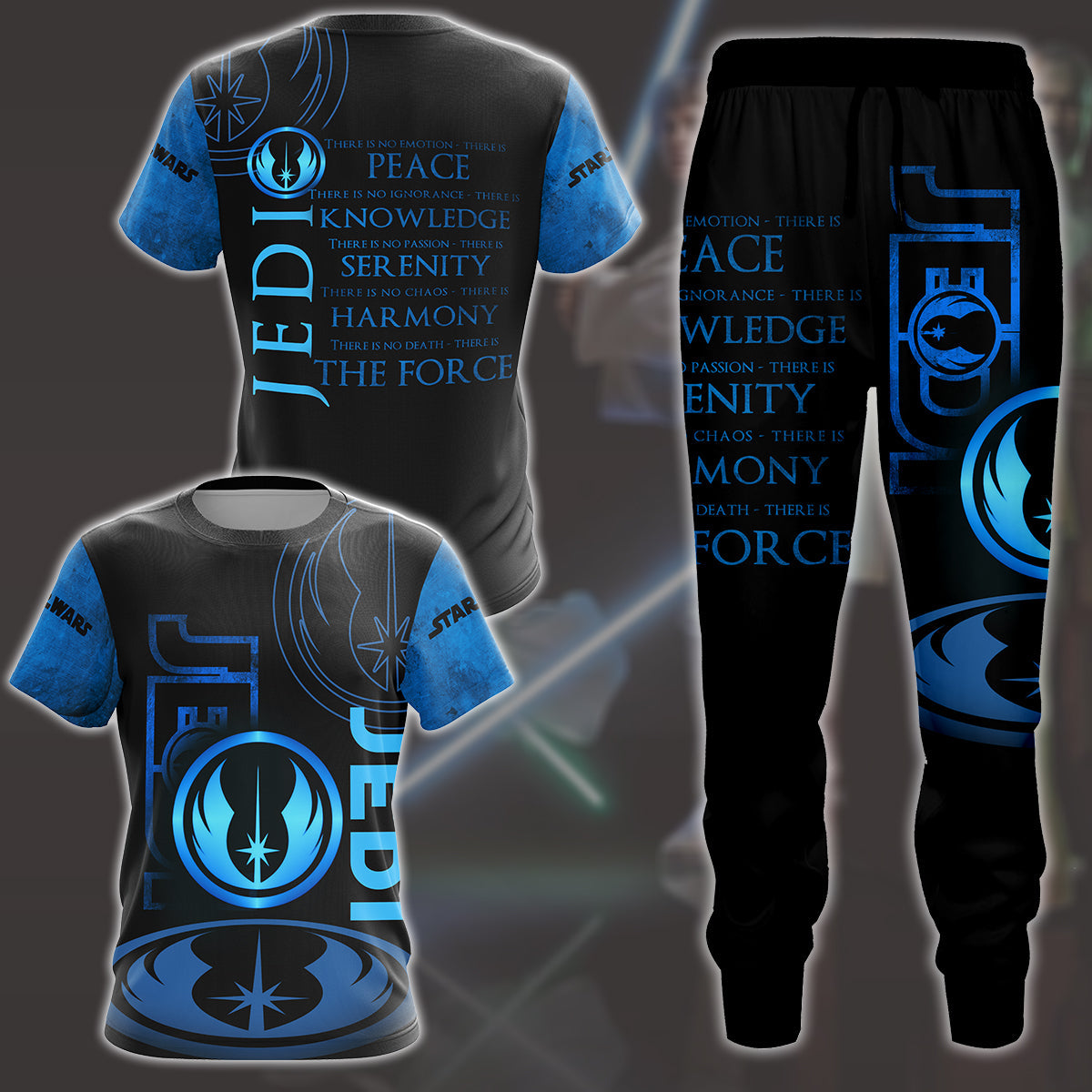 Star Wars The Jedi Code Video Game All Over Printed T-shirt Tank Top Zip Hoodie Pullover Hoodie Hawaiian Shirt Beach Shorts Joggers
