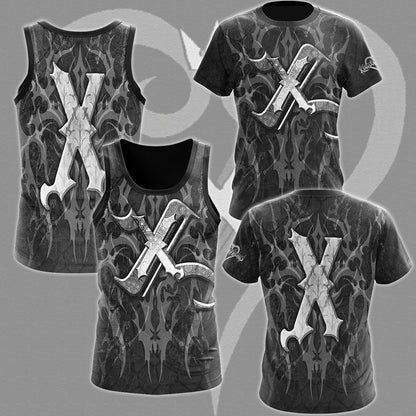 Kingdom Hearts Symbols Recusant’s Sigil Video Game All Over Printed T-shirt Tank Top Zip Hoodie Pullover Hoodie Hawaiian Shirt Beach Shorts Joggers