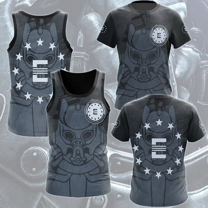 Fallout The Enclave Video Game All Over Printed T-shirt Tank Top Zip Hoodie Pullover Hoodie Hawaiian Shirt Beach Shorts Joggers