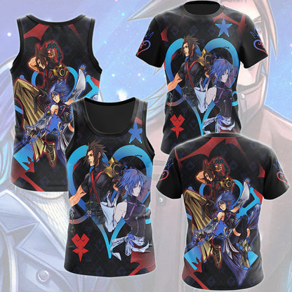 Kingdom Hearts Aqua and Terra Video Game All Over Printed T-shirt Tank Top Zip Hoodie Pullover Hoodie Hawaiian Shirt Beach Shorts Joggers